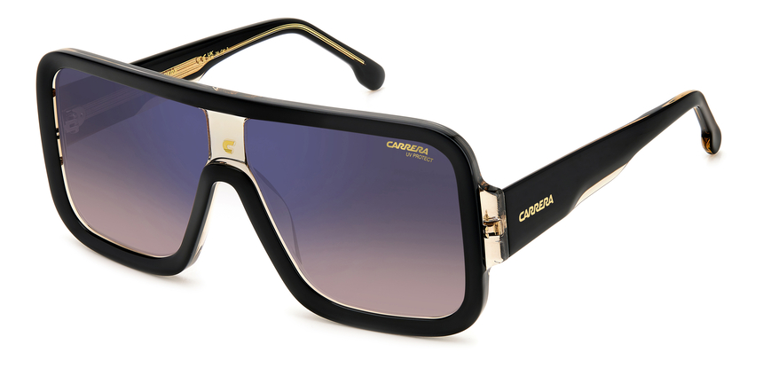 CARRERA-FLAGLAB-14/S 0WM*A8 BLACK BEIGE(BROWN SHADED BLUE MIRROR 62*11, , hi-res image number 0